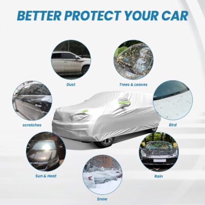 SUV Waterproof Car Covers for Automobiles All Weather Season UV Protection Snowproof Outdoor Full Cover Universal Fit SUV Up to 190’’ - Image 4
