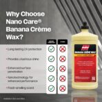 Malco Nano Care Banana Creme Wax - Deep Gloss Shine and Long-Lasting UV Protection/For Automotive, Marine and Industrial Finishes / 32 oz. (197732) - Image 4