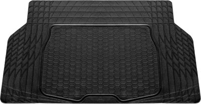 FH Group Automotive Floor Mats - Heavy-Duty Rubber, All Weather Protection Universal Fit Full Set Floor Mats and Cargo Mat, Climaproof, Semi Custom Trimmable for Most Cars, Sedan, SUV, Truck, Black - Image 8