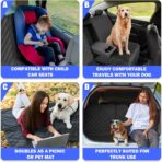 Dog Car Seat Cover for Back Seat, Car Seat Cover 60/40 Split Bench for Family Car, Compact SUV, MPV - Standard - 53" W - Image 7