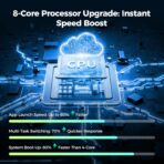 LAMTTO 11'' AI CarPlay Screen with Google-Play Download APPs & Gemini, Smooth 8-Core, Wireless Car Play Android Auto, Vivid 60FPS 1920x720 Display, 1080P Backup Camera/DVR for Road Trip Entertainment - Image 8