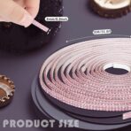 Kingdder 32.8Ft Bling Car Trim Self Adhesive Glitter Crystal Rhinestone Car Interior Exterior Accessories for Women DIY Line Molding Stickers for Auto Dashboard Diamond Ribbon Strips Decor (Pink) - Image 2