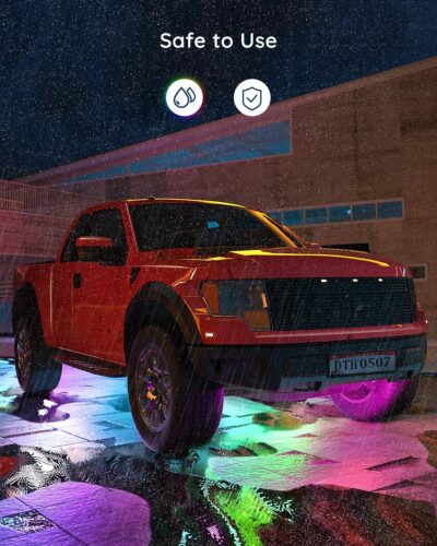 Govee Underglow Car Lights, 4pcs RGBIC Smart LED Lights for Cars with 16 Million Colors and 10 Scene Modes, App Control, Neon Accent Strip Lights for SUVs, Trucks, DC 12-24V - Image 2