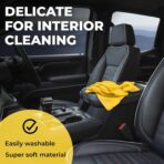 Premium XL Shammy Towel for Car - 2pk (34”x25”) - Super Absorbent Chamois Cloth - Spots & Scratch-Free - Reusable Car Drying Towels - Image 6