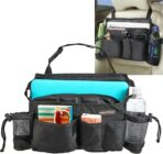 High Road SwingAway Car Front Seat Organizer with 6 Storage Pockets and 2 Bottle or Cup Holders