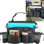 High Road SwingAway Car Front Seat Organizer with 6 Storage Pockets and 2 Bottle or Cup Holders