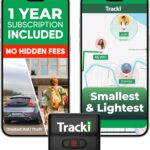 Tracki GPS Tracker for Vehicles – Real-Time 4G LTE Assets & Car Tracking Device with App, Magnetic Mount, Compact Design, Worldwide Coverage – iOS & Android (Tracker 1 Year Subscription Incl.)