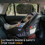 EcoNour Car Window Shades for Baby (4 Pack) | Protects Baby from Window Sun & Heat | Sun Shade Side Windows for Kids | Automotive Sun Protection from UV | Child Safety Accessories | Medium - 20"x12" - Image 7