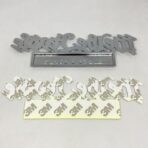 2 Pack We The People Edition Car Emblem - 3D Metal Badge Zinc Alloy Waterproof Rustproof Decal for Fender Tailgate Bumper - Compatible with Truck SUV Auto Accessories (2 Pack, Chrome Black) - Image 3