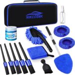 Windshield Cleaner Tool, 15Pcs Car Interior Detailing Kit, Car Cleaning Kit Interior Cleaner, Car Detailing Brushes, Car Cleaning Gel, Car Cleaning Supplies Tools Accessories for Women, Men, Interior