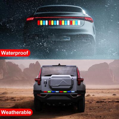 40 PCS Reflective Stickers, High Visibility Reflective Tape, Waterproof Safety Reflective Tape for Car Trailer Truck Bike Motorcycle, 1.18 x 3.15 Inch - Image 5