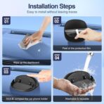 Loncaster Car Phone Holder, Car Phone Mount Silicone Car Pad Mat for Various Dashboards, Slip Free Desk Phone Stand Compatible with iPhone, Samsung, Android Smartphones, GPS Devices and More, Black - Image 6