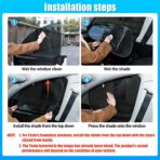 ZATOOTO Tesla Model Y Window Shades for Rear Window Sun Shade Semi Transparent Static Cling | Custom Fit 2020-2024 | 95% UV & Heat Block | Privacy Protection | No Adhesive, Tool-Free Install - Image 7