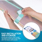 Iridescent Matte White Front Windshield Sunshade-Accordion Folding Auto Shade for Car Truck SUV-Blocks UV Rays Sun Visor Protector-Keeps Your Vehicle Cool- 58 x 27 in - Image 7