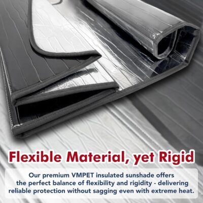 Custom Fit Windshield Foldable Sunshade for Toyota Camry Sedan, 2026 2025, Compact Reflective Block UV Rays Protector Lightweight Flexible Rigid Insulation Accessories (Made in USA) - Image 6