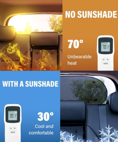 Car Window Shade for Baby - UV Protection Sun Shade for Windshield, Rear and Back Windows - Car Accessories,Cooling for Summer - Image 3