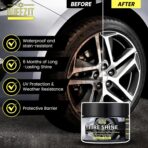 Tire Shine Gel - Ungraded Long-Lasting Tire Dressing with Wet Gloss Look Finish, UV Protection & Weather Resistant Tire Coating for Car, Truck, Motorcycle, RV - 7oz/200g - Image 4