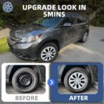 Gloss Silver 16-inch Universal Wheel Covers Hubcaps for Rims - Set of 4 | Snap-on Design Fits Sedans, SUV, Truck, Van 2000-2026 | Steel Wheels Only | 90 Sec Install No Tools - Image 7