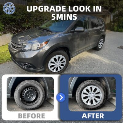 Gloss Silver 16-inch Universal Wheel Covers Hubcaps for Rims - Set of 4 | Snap-on Design Fits Sedans, SUV, Truck, Van 2000-2026 | Steel Wheels Only | 90 Sec Install No Tools - Image 7