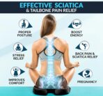 ComfiLife Premium Gel & Memory Foam Seat Cushion – Doctor Recommended Office Chair Cushion, Car Seat Cushion – Chair Cushions for Back & Sciatica Pain Relief – Seat Cushions for Office & Desk (Black) - Image 5