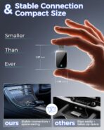 Wireless CarPlay Adapter for Apple iPhone, Converts Wired Connections to Wireless CarPlay, Zero delay, Plug-and-Play, Compatible with Apple iPhone iOS 10+ Systems and Various Vehicles（Silver White） - Image 5