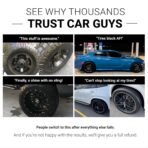 CAR GUYS Tire Shine Spray | The Perfect Shine | Durable and User Friendly Tire Dressing | Long Lasting UV Protection for Black Tires, Wheels, & Rubber | 18 Oz Kit with Applicator Pad - Image 4