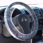 Steering Wheel Protector Clear Plastic Cover Disposable Pack of 100 Universal Automobile Protection