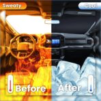 Windshield Sun Shade for Ford Edge 2007-2014, Car Front Window Sunshade with 240T Sun Visor Protector Blocks UV Rays Heat Sun Shield Accessories - Image 7