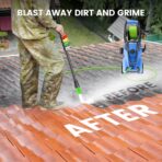 Pressure Washer 5000PSI Adjustable Pressure Power Washers with 33ft Hose, 4 Nozzle and Foam Cannon, Powerwashers Cleaner Machine for Home, Cars, Blue - Image 4