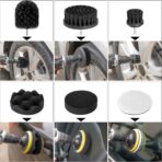 AUTODECO 40Pcs Car Wash Detailing Kit Cleaning Kits with Foam Gun Sprayer Vacuum with Long Cord Drill Brush Large Wash Mitt Towels Complete Interior Exterior Car Washing Supply Set Black - Image 5
