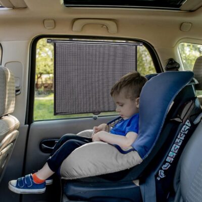 PLTCAT 2 Pack Car Sun Shade Side Window for Baby, Roller Vehicle Shades Sun Protection Shade for Car Side Window (Standard-16''x18'') - Image 6