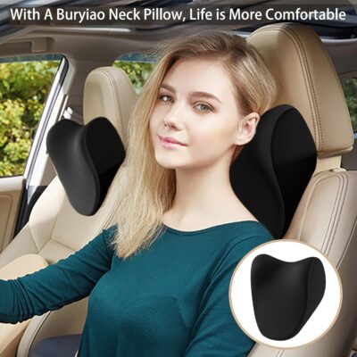 Car Neck Pillow for Driving, car headrest Pillow Head and Neck Rest Pillow for car headrest, Neck Support for car Driving or Traveling or Sleeping of Accessories with Memory Foam - Image 6