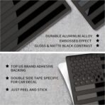 Embossed 3D Metal All Black American Flag Emblem Decal Stickers (1 Pair), Matte Black 5" x 3" Patriotic USA US Flag Car Decals Bumper Stickers for Truck, Window, Motorcycle, Support US Military - Image 5