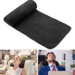 Weysat Neck Head Pillow for Recliner Chair Non Slip Fleece Adjustable Neck Roll Support Headrest Pillow for Travel Home Office Recliner Couch Sofa Armchair(Black)