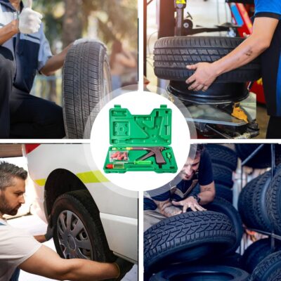 Tire Plug Kit, Tire Repair Kit, Mushroom Tire Plug Kit, Heavy Duty Tire Repair Tools for Tubeless Tires, Complete Set with Plug Gun and More for Truck, ARB, ATV, Tractor, RV, SUV, Trailer - Image 6