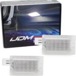 iJDMTOY Xenon White 18-SMD Full LED Under Side Door Courtesy Lights, Footwell Lights, Compatible with Dodge Charger Challenger Dart Stratus Magnum Avenger, Chrysler 200 300 Sebring