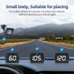 Universal Car HUD GPS Speedometer G20 Car Heads-up Display Plug and Play with USB Connection,Displays MPH, Comes with Compass Over Speed Alert HD Display Speedometer for All Vehicles - Image 4