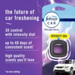 Febreze Car Air Freshener Vent Clip, Midnight Storm, 1 count, .06 oz - Image 2