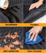 Car Floor Mats Replacement for Kia Rio Sedan & Hatchback 2018-2024 Protection Custom Fit All Weather Waterproof Carpets Durable Odorless Liners Front & Rear Full Set Accessories - Image 6