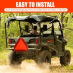 Slow Moving Vehicle Sign Triangle Sign 14"x16" Engineering Grade Reflective Up to 7 Years Outdoor for Golf Cart (Plastic NEW) - Image 6