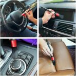 10pcs Auto Car Detailing Brush Set Car Interior Cleaning Kit Includes 5 Boar Hair Detail Brush,3 Wire Brush, 2 Air Vent Brush for Cleaning Car Interior Exterior, Dashboard Engines Leather Wheel - Image 6