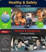 Romuto Phone Holders for Your Car Phone Holder Mount【Super Suction】Cell Phone Mount for Car Accessories for Women Men Windshield/Vent/Dash Truck Stand Desk Mount Clamp Holder for iPhone Samsung Camera - Image 3