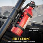 Scosche PSMUFE-VA1 Universal Fire Extinguisher Mount Kit, Quick Release Car Fire Extinguisher Mounting Bracket fits Round Bars 1.5”-3” Diameter for Truck, ATV, UTV, Holder for Auto Fire Extinguishers - Image 2