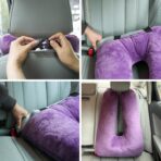 Travel Pillows for Car Back Seat U Shaped Travel Pillow Cushion Car Pillow for Family Sleeping Airplane Adults and Children Head Neck and Body Support Long Distance Journey Accessories - Image 4