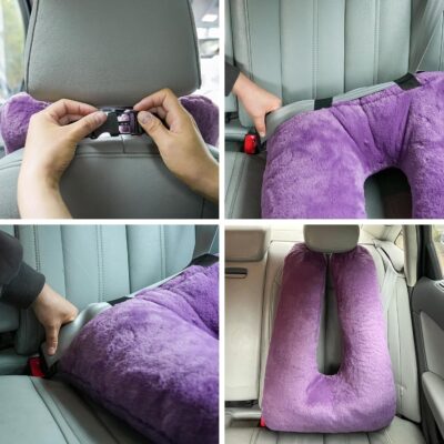 Travel Pillows for Car Back Seat U Shaped Travel Pillow Cushion Car Pillow for Family Sleeping Airplane Adults and Children Head Neck and Body Support Long Distance Journey Accessories - Image 4