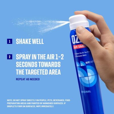 Ozium . Air Sanitizer & Odor Eliminator for Homes, Cars, Offices and More, Outdoor Essence, 0.8 Oz( Pack of 6) (packaging may vary) - Image 6