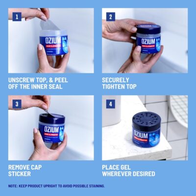 Ozium 8 Oz. 1 Pack Odor Eliminating Gel for Homes, Cars, Offices and More - Image 6