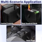 Car Trash Can, Foldable Trash Can Collapsible Hanging Trash Bag for Car Seat, 2 Gallons Leakproof Garbage Bags, Cars Must Haves Interior Accessories Essentials - Image 3