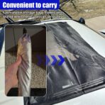 Magnetic Car Sunroof Sun Shade Breathable Mesh, UV Protection Auto Moonroof Screen Cover, Universal Quick Install Vehicle Window Mesh Bug Net Accessory for Camping, Parking (39.6 × 26.77 in) - Image 4