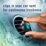 Febreze Car Air Freshener, Odor-Fighting Automotive Vent Clip, Scented Car Accessories, Long Lasting for Strong Odors, Unstopables Fresh Scent, .07 fl oz, 4 Count - Image 6